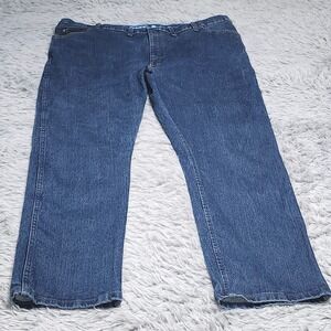 Wrangler Cowboy Cut Jeans Mens 40x30 Blue Denim 47 Regular Fit Stretch 1047MAVMR